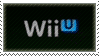 a gif of the wii u start, featuring the words wii u with the u pulsing forwards